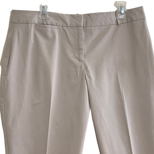 Talbots Curvy Women's Petites Khaki Capris Pocket Cotton/Spandex Size 14P - Picture 3 of 11
