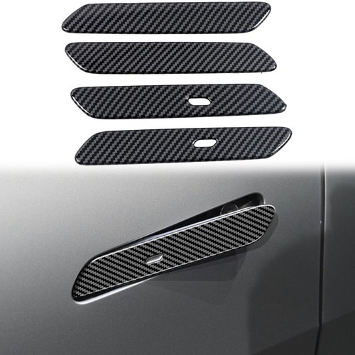 Carbon Fiber Printed Exterior Door Handles Cover Trim for Kia EV6 2022