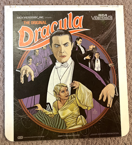 The Original Dracula Movie CED MCA Black White 19365 RCA Video Disc - NOT TESTED
