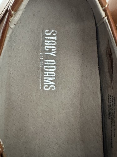 Stacy Adams Herren Schuhe Neapel Natur Echtleder Gefüttert Freizeit Halbschuhe 9,5 - Bild 7 von 11