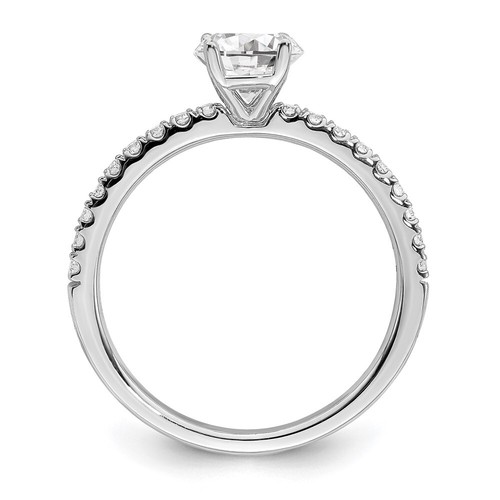 0.5Ct Lab Grown Diamond Engagement Ring Size 6 14K White Gold (VS/SI,GH) - Picture 2 of 9