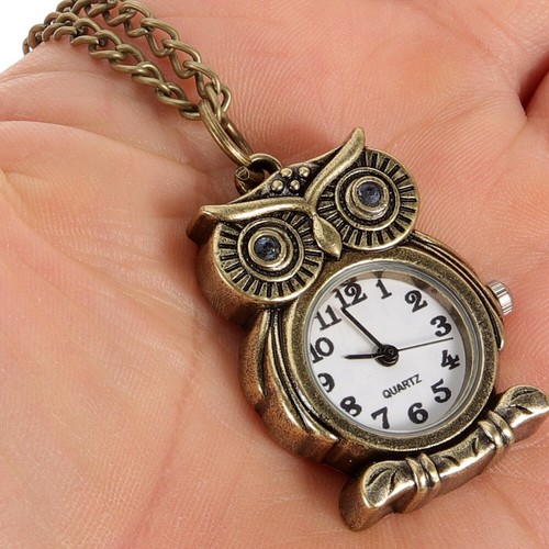 Eule Taschenuhr Männer Und Frauen Mann Damenarmbanduhren Anhänger Ansehen - Bild 8 von 12