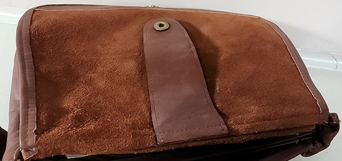 Bugatti Brown Leather Bag Unisex Messenger Bag - Picture 10 of 10