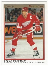 1990-91 OPC PREMIER HOCKEY #130 STEVE YZERMAN - NEAR MINT