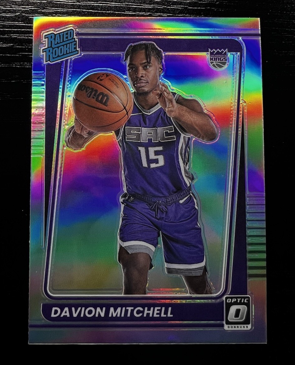 2021-22 Donruss Optic Davion Mitchell Rated Rookie Holo Prizm #155 RC Silver