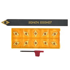 62.5° SDNCN1010H07 External Turning Tool Holder + DCMT070204 Turning insert
