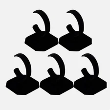 5Pc Black Velvet Bracelet Bangle Wrist Watch Display Rack Holder Show Case Stand