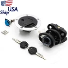 For Kawasaki Ninja ZX6R 2013-2018 Ignition Switch Fuel Gas Cap Cap Seat Lock Key