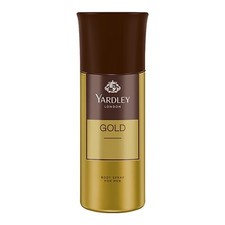 Yardley London Gold Deodorant Body Spray For Men Fresh  150ml Free shipping