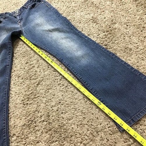 So Girl's Jeans Size 16 Boot Cut Back Pocket Flaps Super Cute - Picture 3 of 12