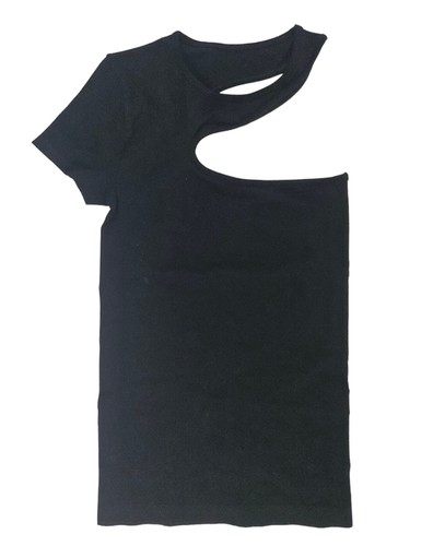 HELMUT LANG Seamless Core Cutout Tank Top Shirt in Black Size XS/S NEW $165 - Picture 2 of 11
