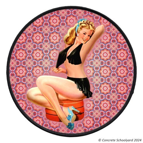 Pin Up Girl Patch Up To 25cm, Large Iron On Mod Northern Soul Rockabilly 60's - Picture 1 of 1