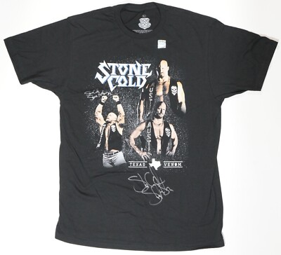 Stone Cold Steve Austin Signed Official WWE 3:16 Retro