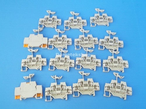 Wago 280-519 Terminal Block, 2-level, 4 contact +1 parallel clip, AWG 28-14 - Picture 2 of 3
