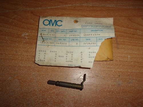GENUINE OMC 279086 SLOW SPEED SHAFT & ARM ASSEMBLY - Picture 1 of 4