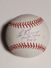 TOM BROWNING SIGNED PERFECT GAME BASEBALL OMLB CINCINATI REDS 9-16-88 COA