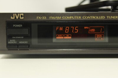JVC FX 33, AM/FM computer controlled tuner. (ref J 080) | eBay