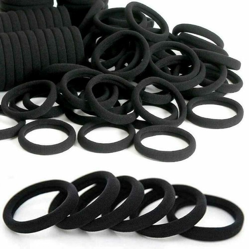 40 Thick Seamless Cotton Hair Bands for Women, Hair Ties Ponytail Holders US - Picture 4 of 12