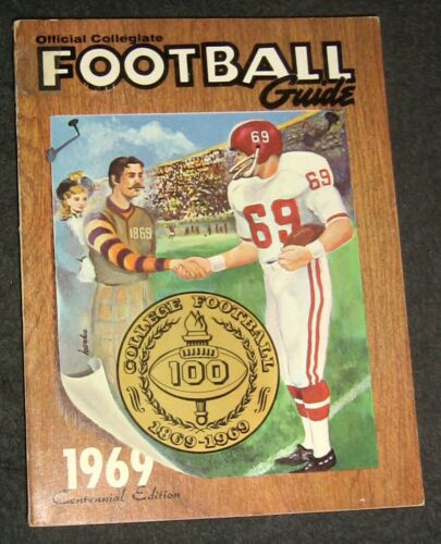 Vintage 1969 Official Collegiate Football Guide,NCAA,Records,Previews,Previews - Afbeelding 1 van 1