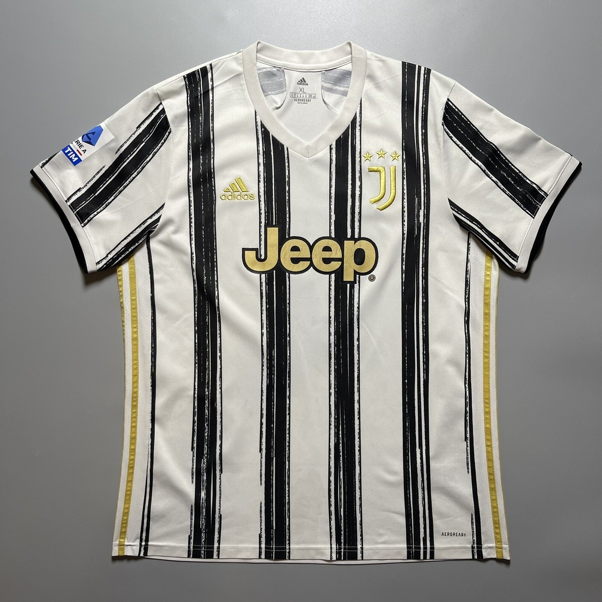 JUVENTUS ADIDAS 2020/2021 FOOTBALL SOCCER HOME JERSEY #7