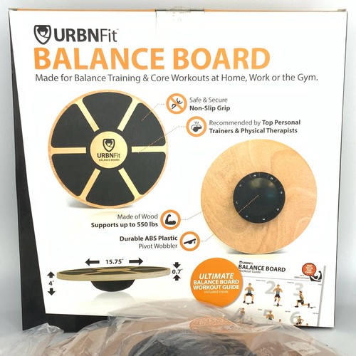 Balance Board Trainer URBNFit Holz Wackeln Balancierbrett Kernstabilität NEU - Bild 6 von 9