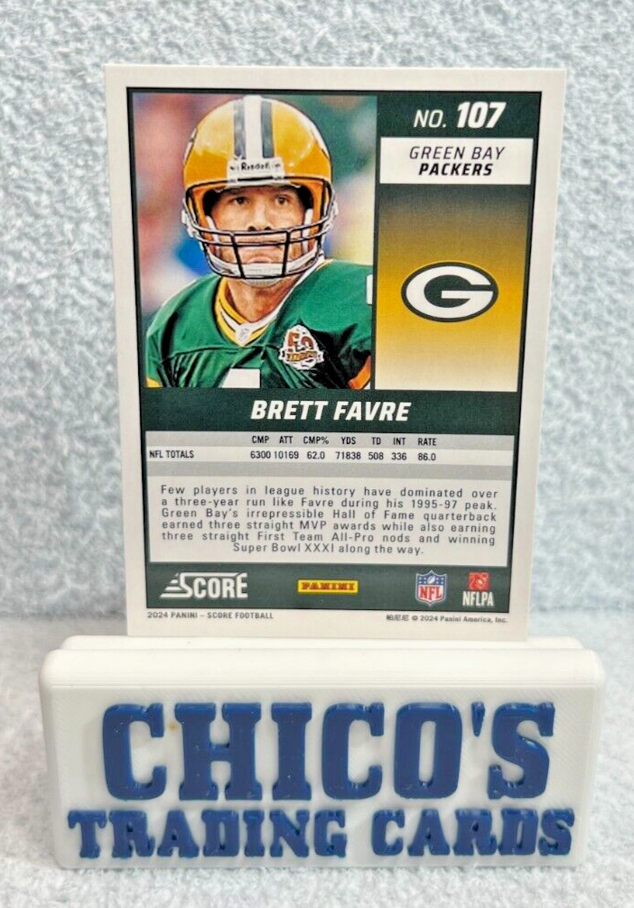 NFL Brett Favre サインカード BRETT FAVRE 1995 NFL MVP 8x10 Photo/Card Plaque GREEN BAY