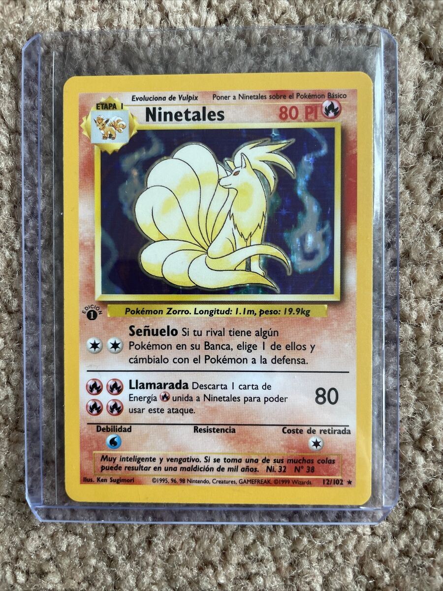 Pokémon TCG Ninetales Base Set 12/102 Holo 1st Edition Holo