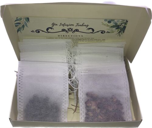 Kit infuso botanico gin 12 bustine di tè compleanno regalo natale gin lover - Foto 8 di 10