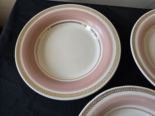 American Limoges Candle Light Lyceum Rose 22ct Gold 8” Bowls Set Of 6 - Picture 9 of 11