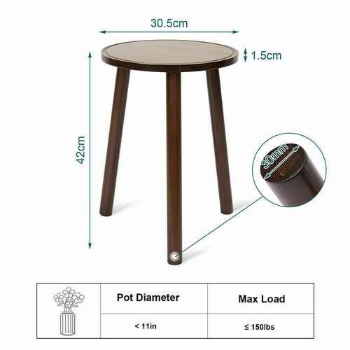 Outdoor Indoor Metal Wooden Plant Stand Planter Flower Pot Garden Shelf Shelving - Picture 202 of 542