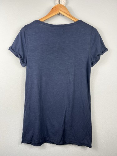 Ralph Lauren Polo Jeans Company Damen Hemd mittelblau Pailletten Kurzarm - Bild 9 von 9