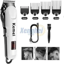 Kemei Professional Hair Clippers Trimmer Kit Cutting Machine Barber Salon