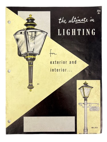 Vintage 1960 ARTOLIER Home Lantern Lighting Fixtures CATALOG MCM ARCHITECTURE NJ - Picture 2 of 6