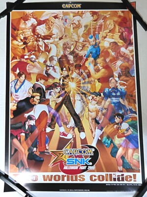 Game Official Promo Poster Capcom vs. SNK Millennium Fight