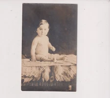 Postcard RPPC Real Photo Baby Posing AZO circa 1918-1930