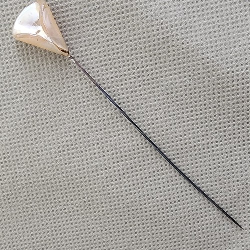 5 alfileres antiguos de sombrero de celuloide negro perlado bulbo flor lágrima tela - Imagen 7 de 20