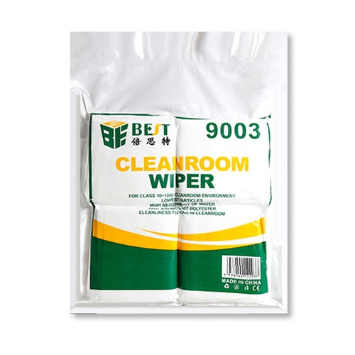 Lot de 100 lingettes de salle blanche en microfibre, antistatiques, sans poussière, pour mobile - Photo 10/11