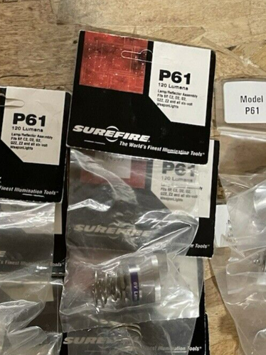 NOS One SureFire Model P61 Lamp Assembly 120 Lumens