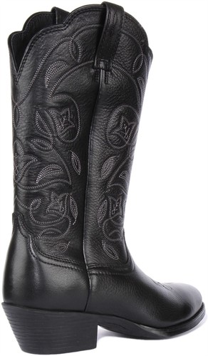Ariat Heritage Westernstiefel rund geschnitten Vollnarbenleder Damen schwarz UK 3 – 8,5 - Bild 3 von 6