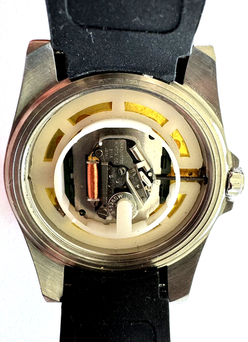 Lucien Piccard Men's Diver Watch A2216WH Quartz Rubber Strap Japan Movement Runs - Picture 11 of 14