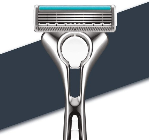 WILKINSON SWORD - Quattro Titanium for Men Rasiermessergriff + 9 Klingenminen - Bild 2 von 3