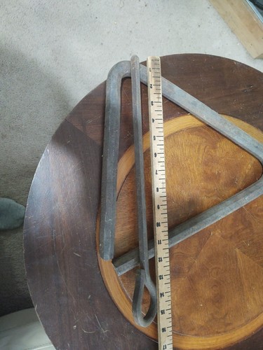 Vintage Forged Large Hand Made Custom Dinner Triangle. Nice Sound 13''x13'' 7lb - Bild 3 von 5