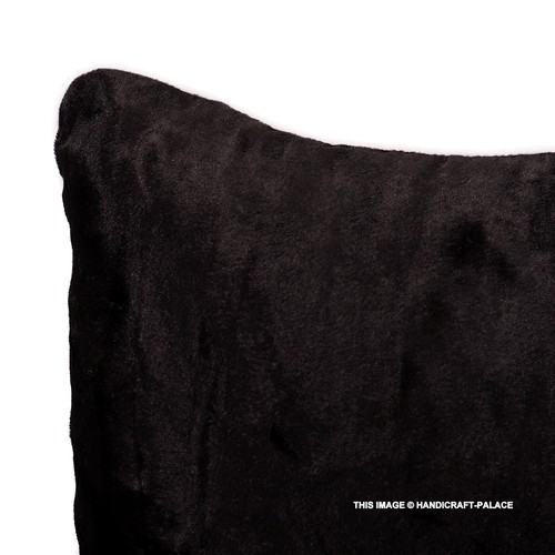 Set of 2 Velvet Plain Solid Colour Cushion Covers Cover Decorative Pillow Case - Picture 46 of 55