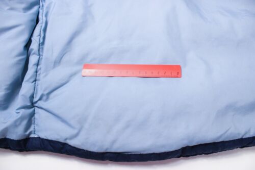 NIKE Gilet Bambino XL Con Zip Completa Imbottito Collo Alto Blu - Foto 12 di 18