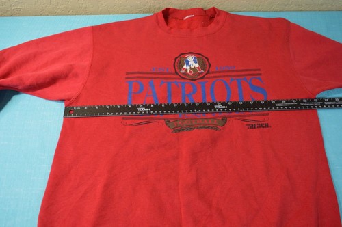 Vintage Trench New England Patriots Red Sweatshirt No Tag Review Photos - Picture 14 of 17