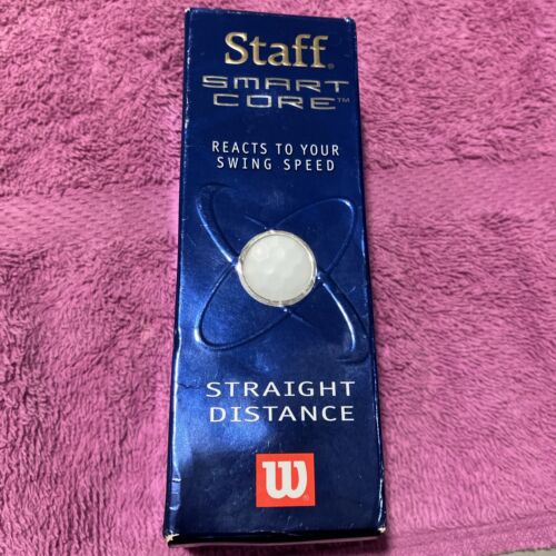 5 Wilson Staff Smart Core #3,#4 Distance Golf Balls Never Struck In Ball Sleeve - Picture 21 of 24