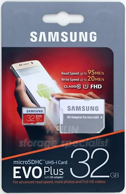 SAMSUNG EVO PLUS 32GB micro SDHC TF Memory Card Class