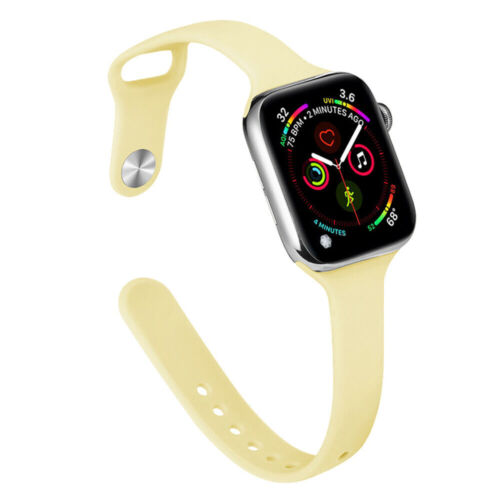 Slim Silicone Band Strap for Apple Watch Series 9 8 7 6 5 SE Ultra 40/44/41/45mm - Picture 16 of 46