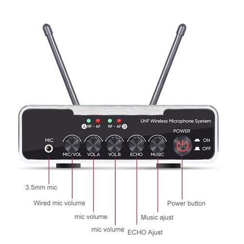 Mezclador de karaoke, micrófono inalámbrico Bluetooth construido con mezclador, KTV en casa cantar - Imagen 9 de 11
