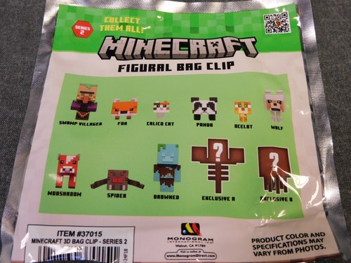 Minecraft NEW * Swamp Villager Clip * Blind Bag Series 2 Key Chain Monogram - Picture 8 of 8